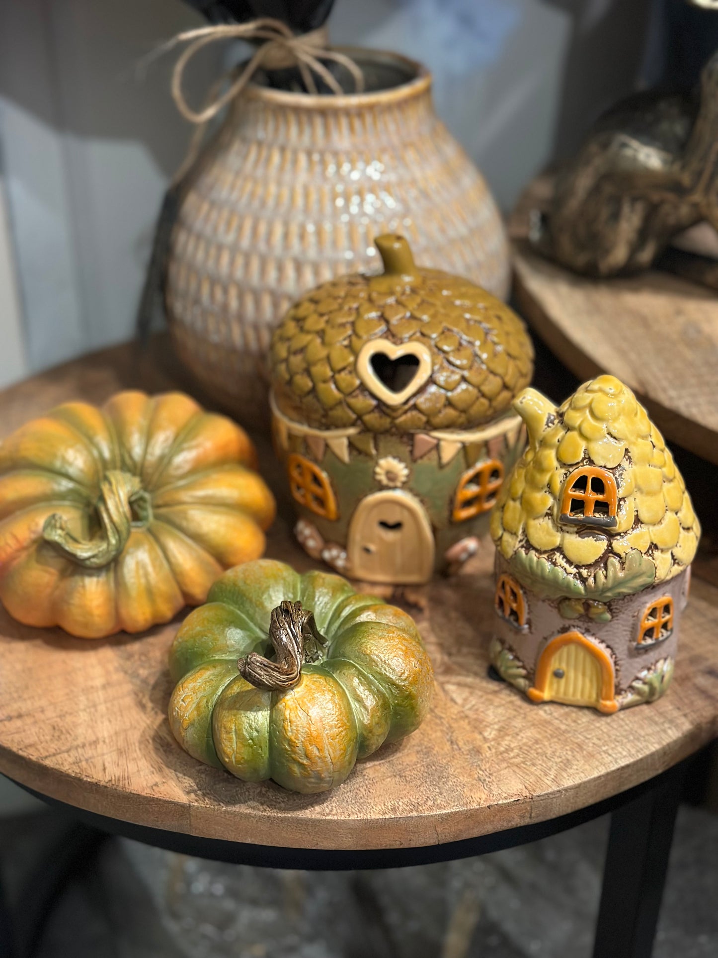 Stoneware Acorn Houses