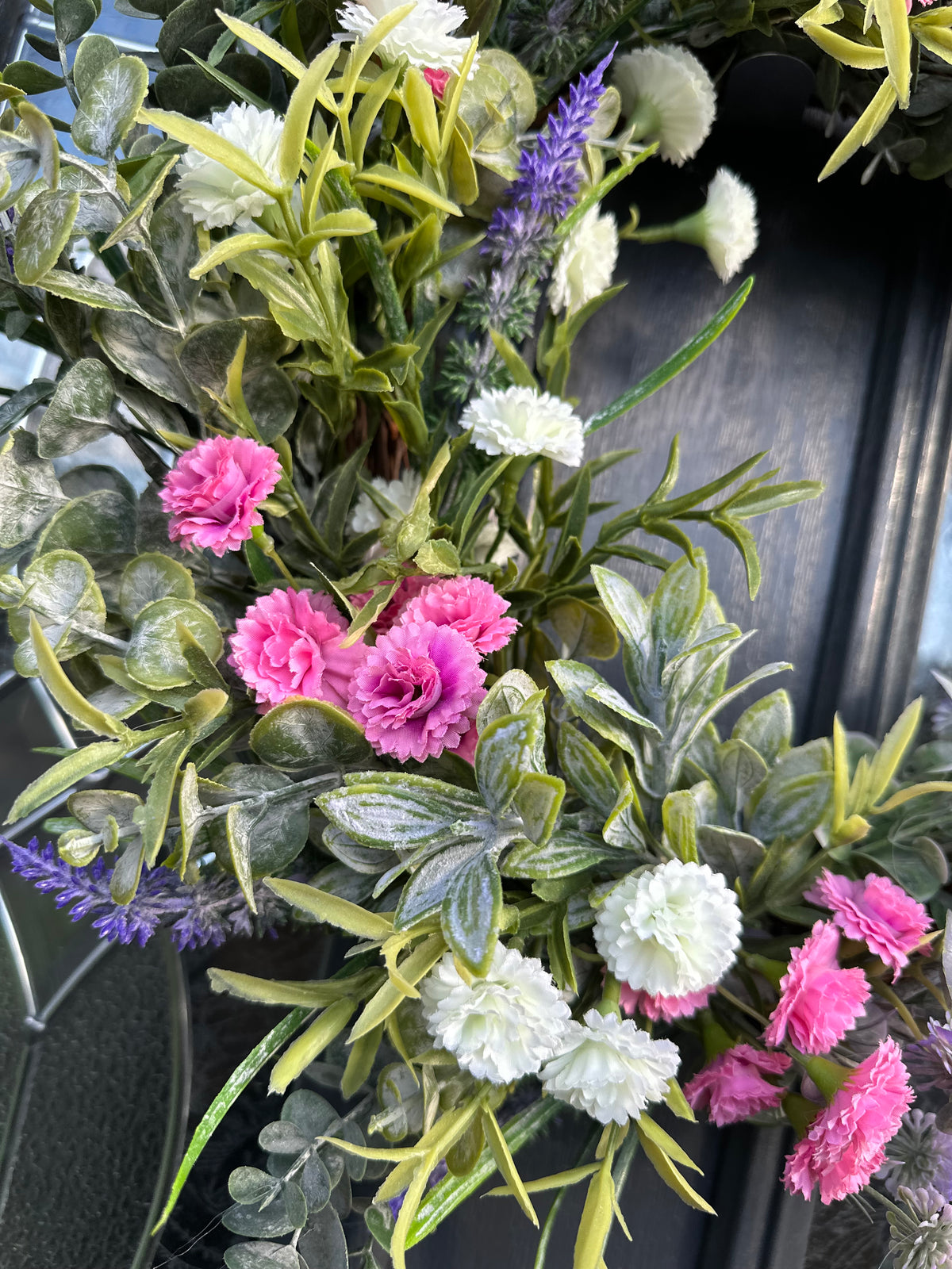 Faux Grapevine Wreath Cottage Style
