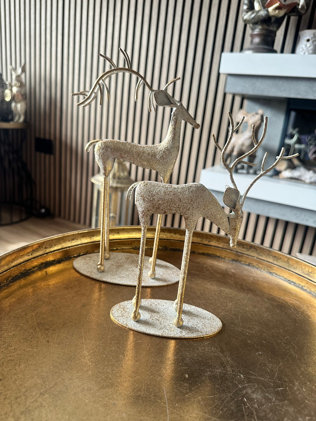 Metal Reindeers set of Two