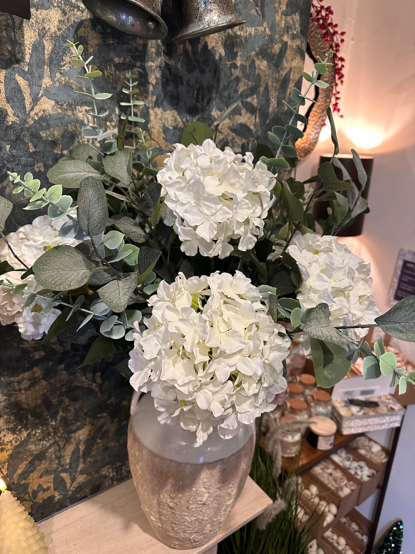 Hydrangea & Eucalyptus Arrangement