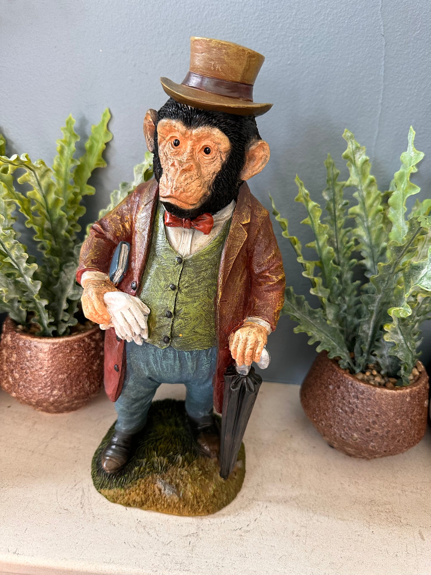 Resin Monkey in Suit