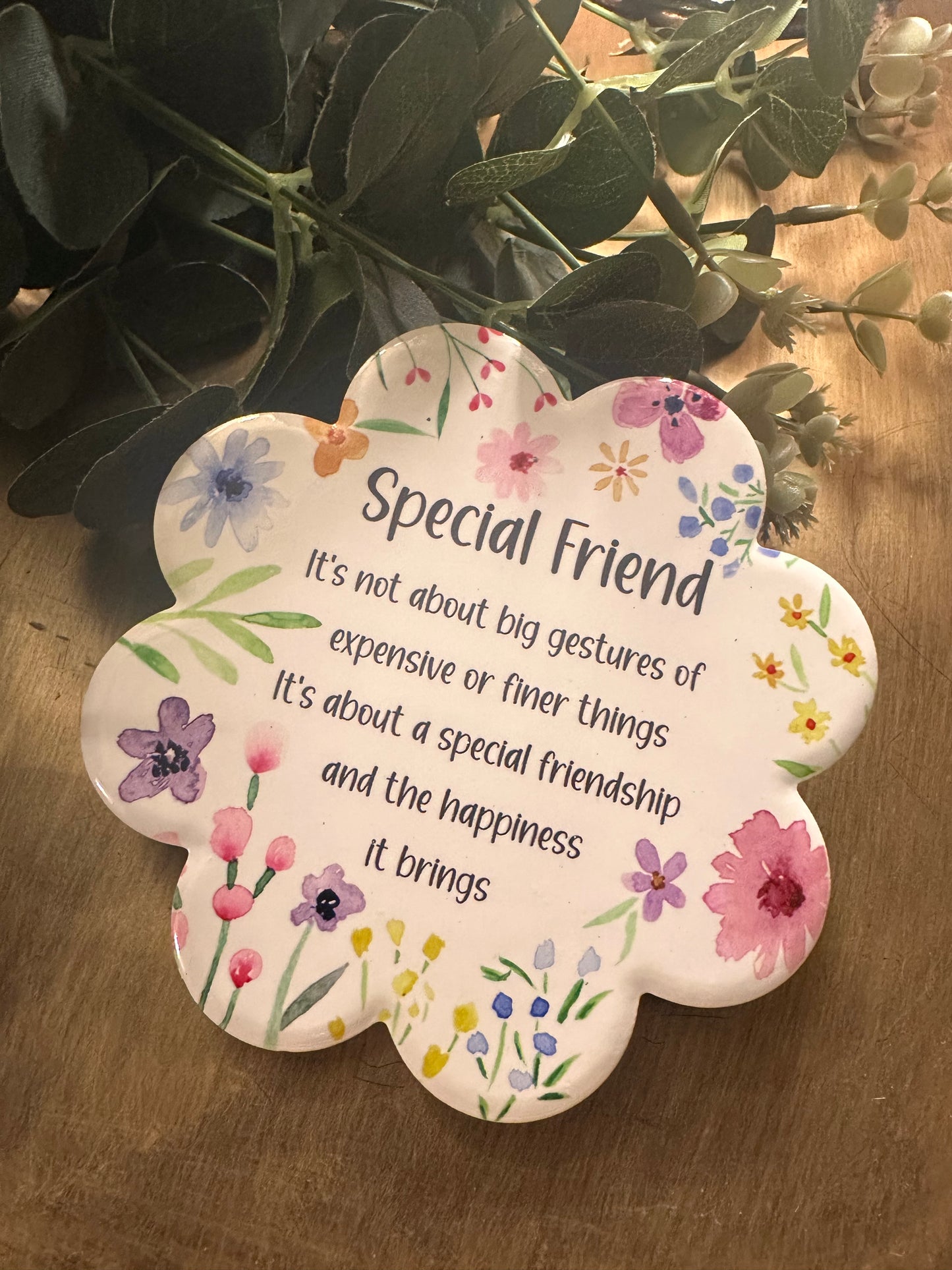 Floral Shaped Friend Coaster