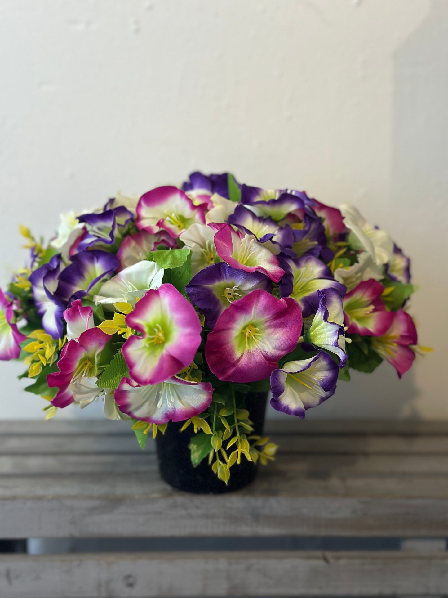 Faux Flower Memorial Pot | Choice of Two | Made to Order