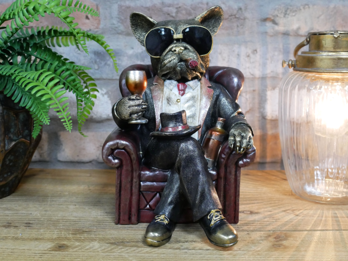 Quirky Dog In A Chair