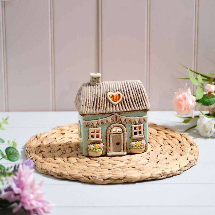 Cottage Garden Stonewear Soft Blue Bunting & Window Boxes