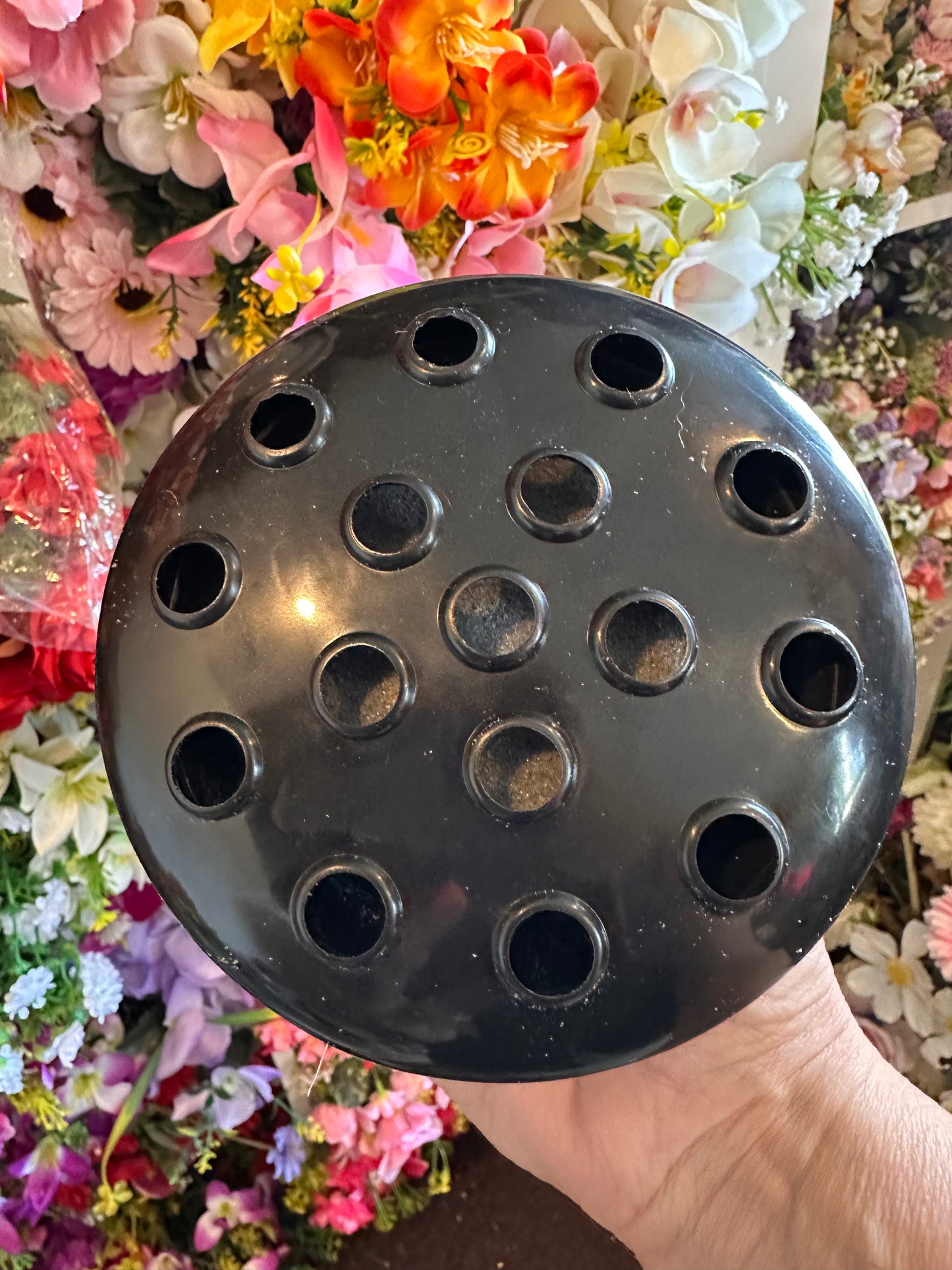 Universal Black Plastic Grave Pot Set of 5
