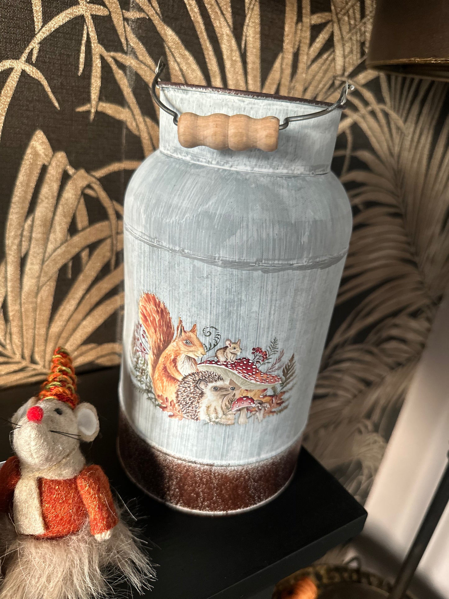 Metal Milk Urn - Faux Stems Only