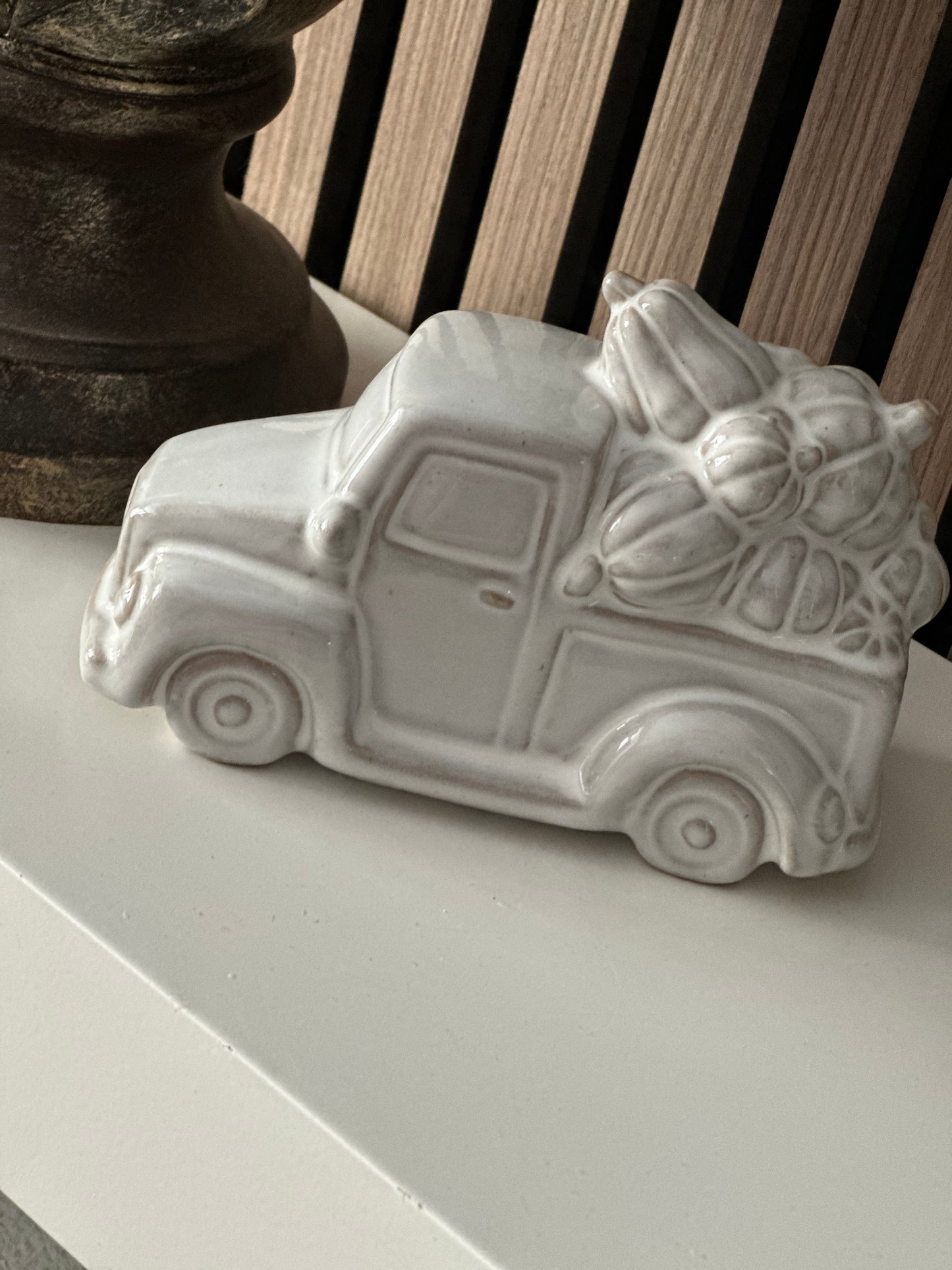 Ceramic Pumpkin Truck