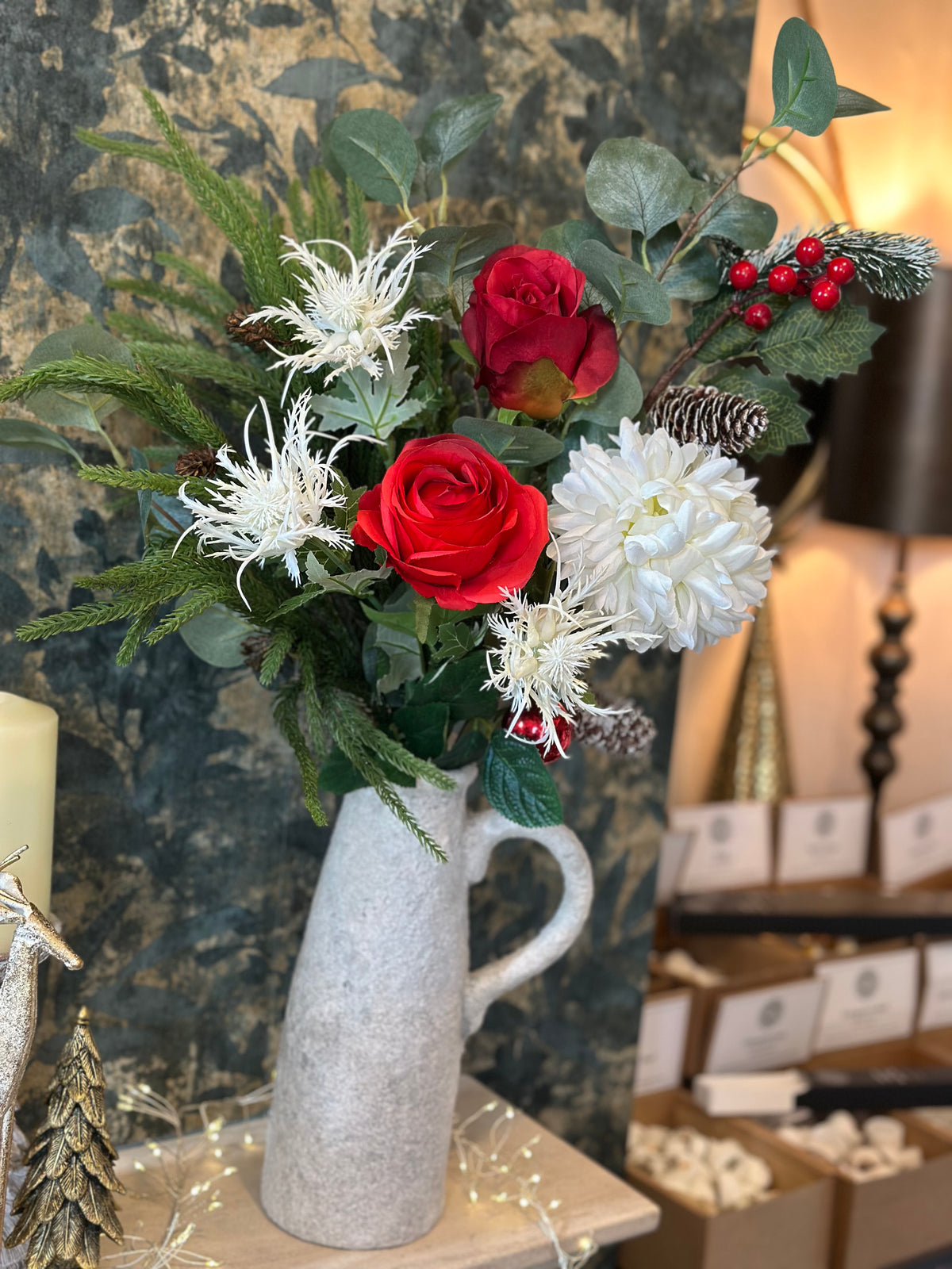 Faux Flower Arrangement