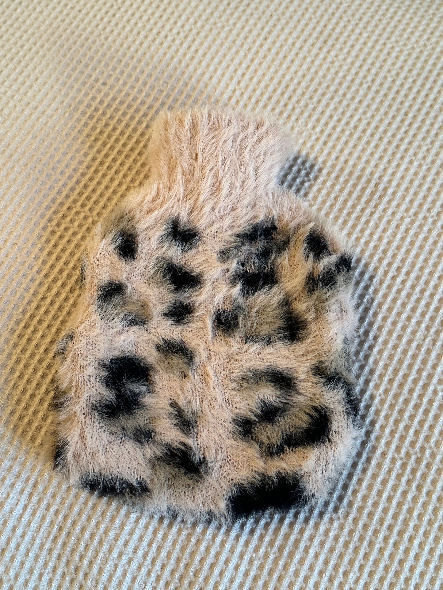 Pink Fluffy Leopard Print Ladies Accessories