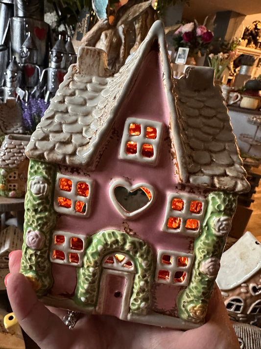 Cottage Garden Stonewear Tealight House