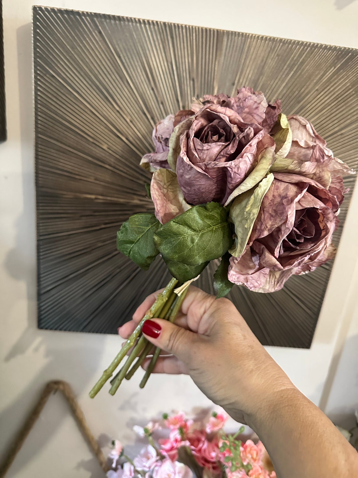 Dried Touch Rose Handtie