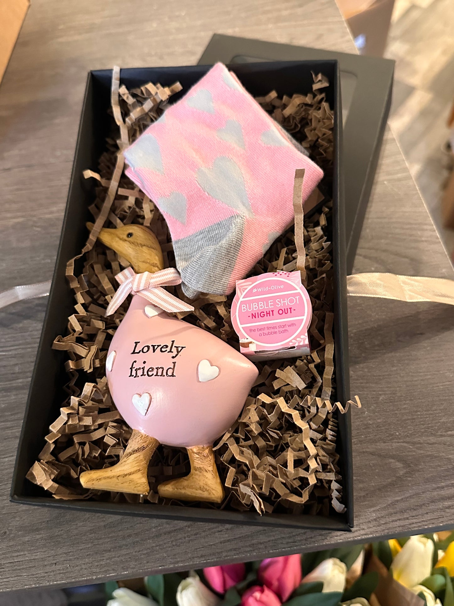 Friend Gift Boxes with Pink Duck