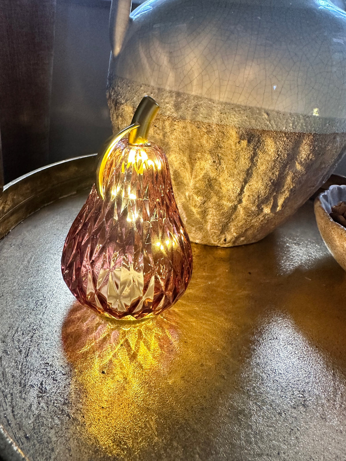 Pear LED Light – Red Fig & Pomegranate