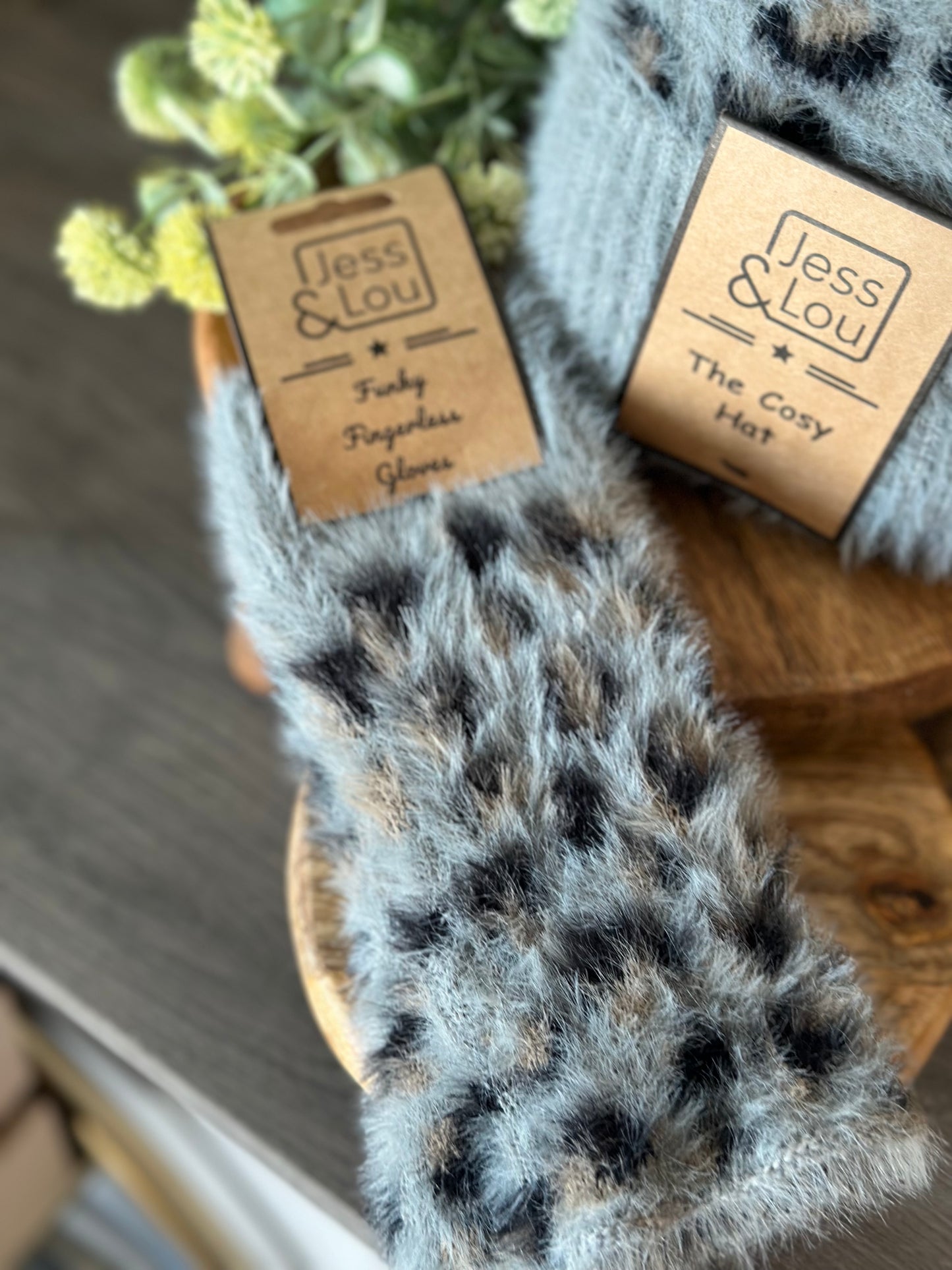 Leopard Fingerless Gloves