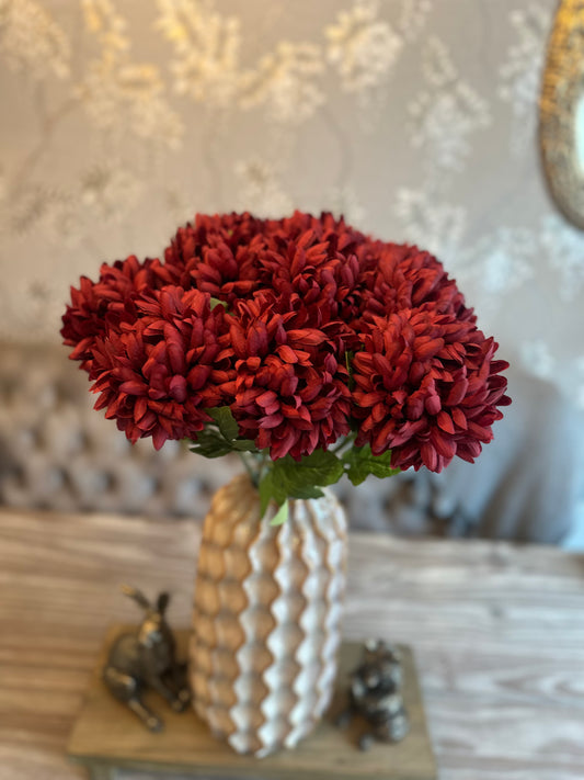 Pom Pom Stem Deep Red