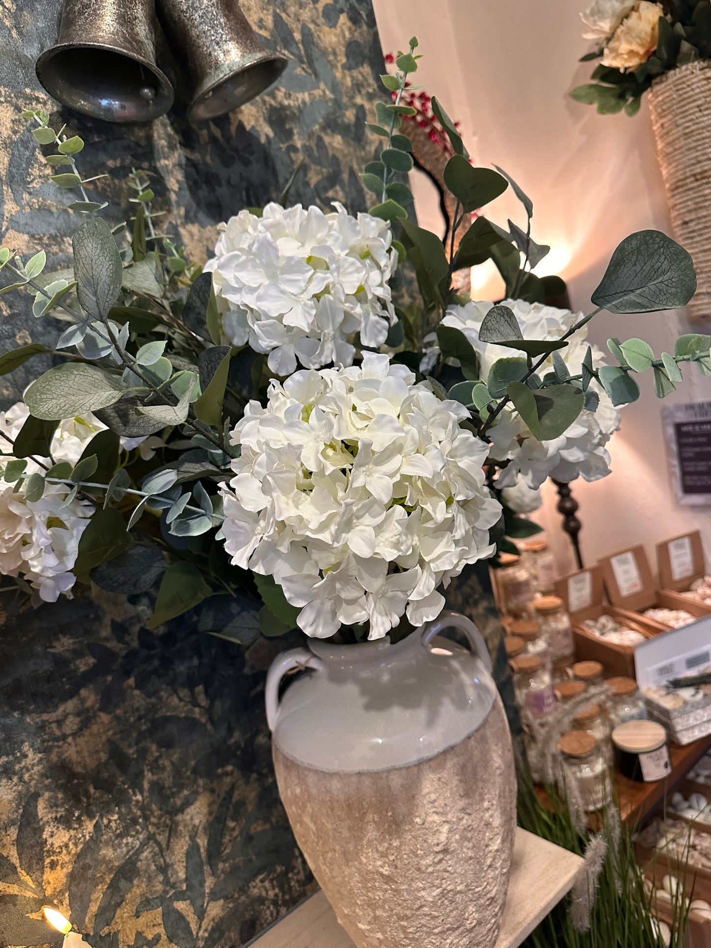 Hydrangea & Eucalyptus Arrangement