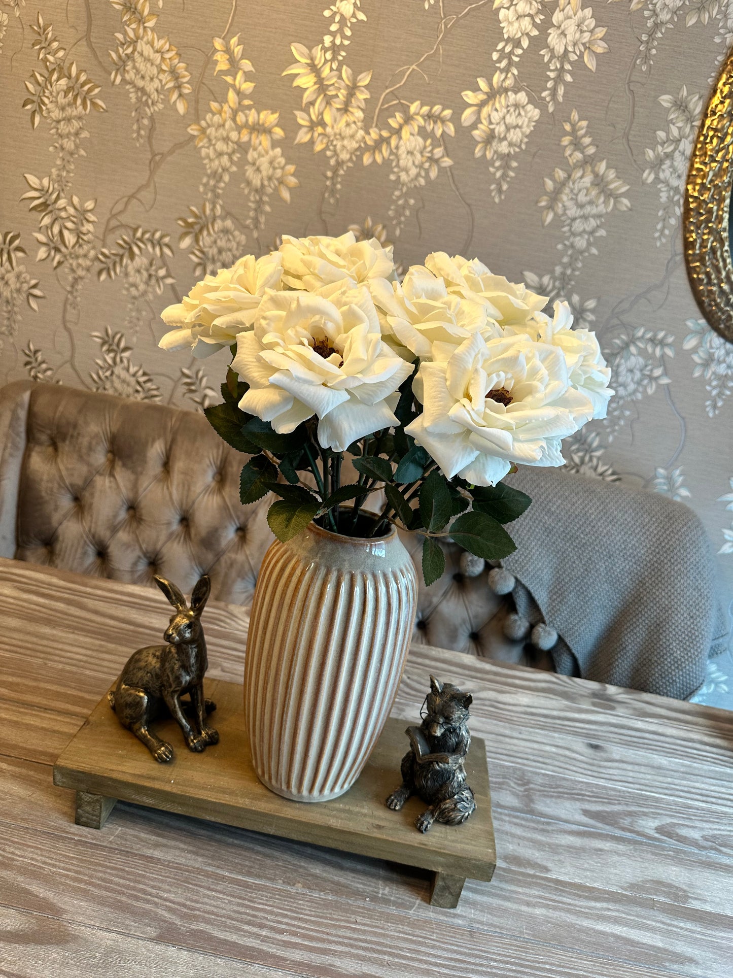 Ivory Long Stemmed Rose