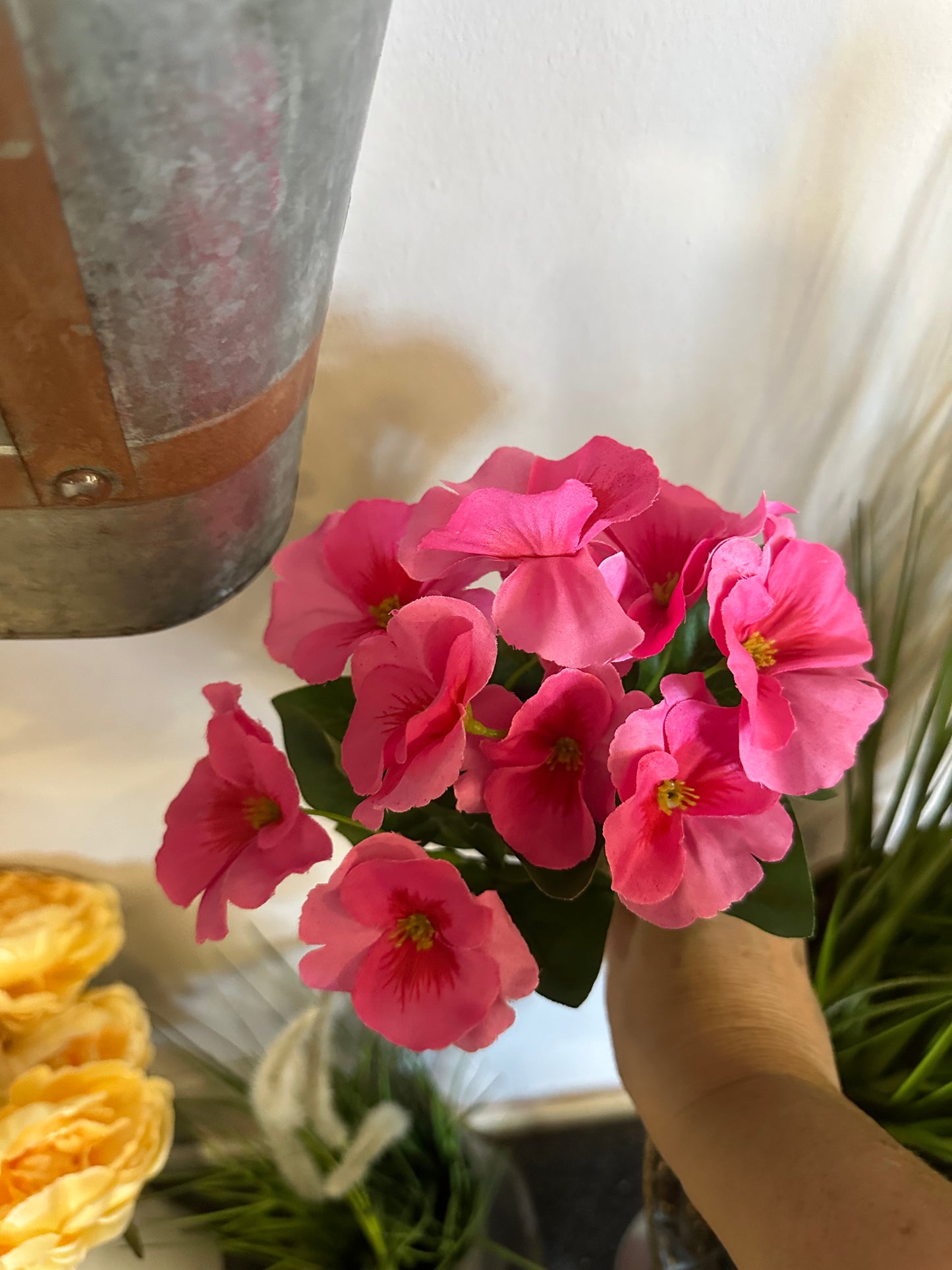 Faux Pansy Bunch | 8 Choices