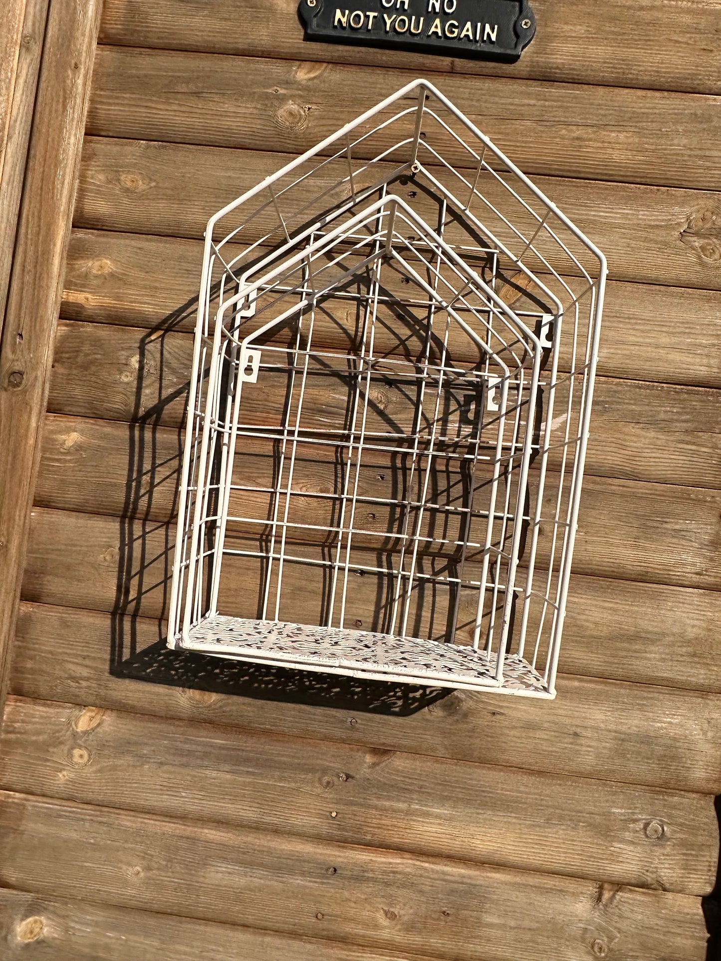 Set of Two Metal Wall Planters