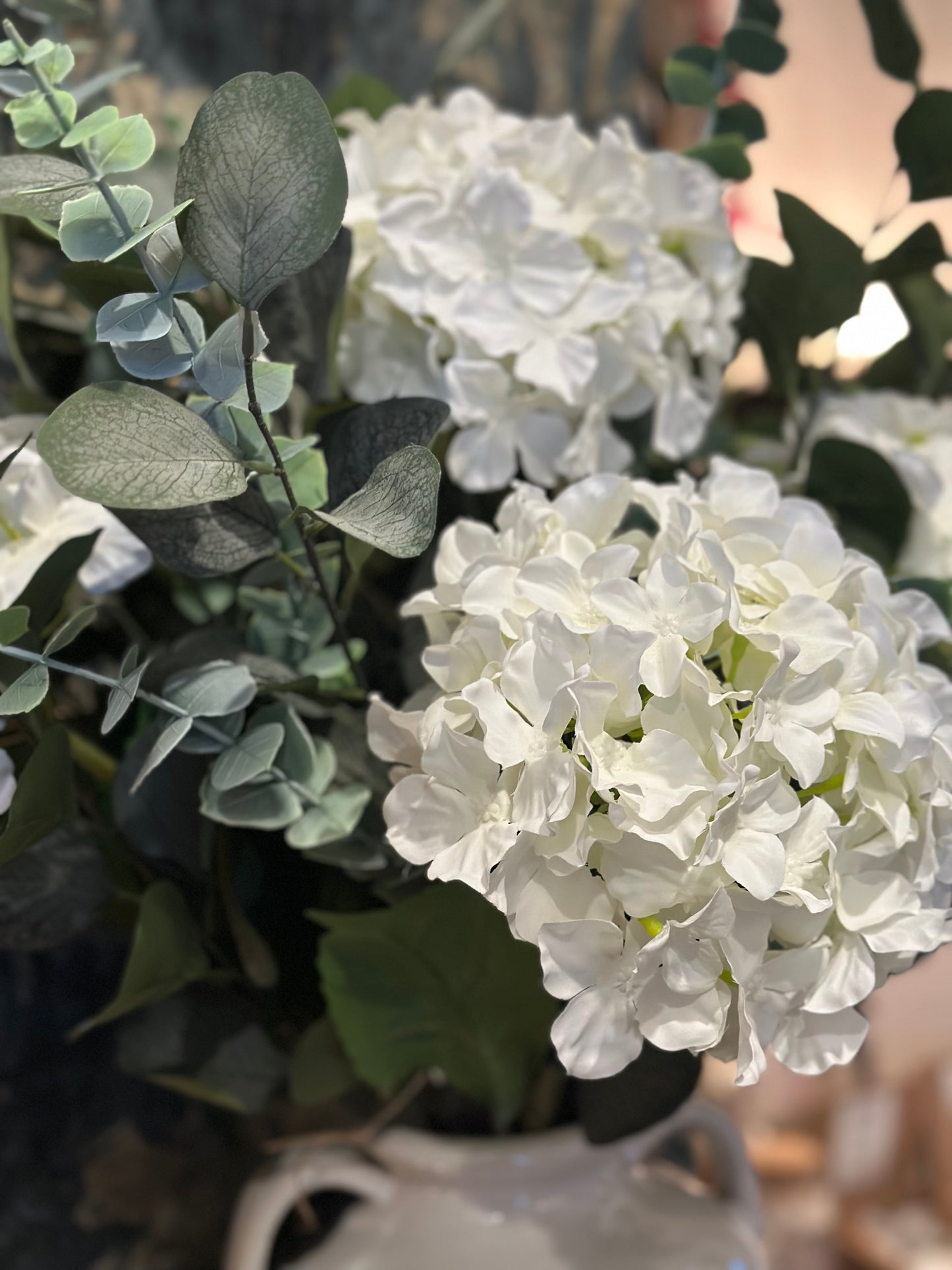 Hydrangea & Eucalyptus Arrangement