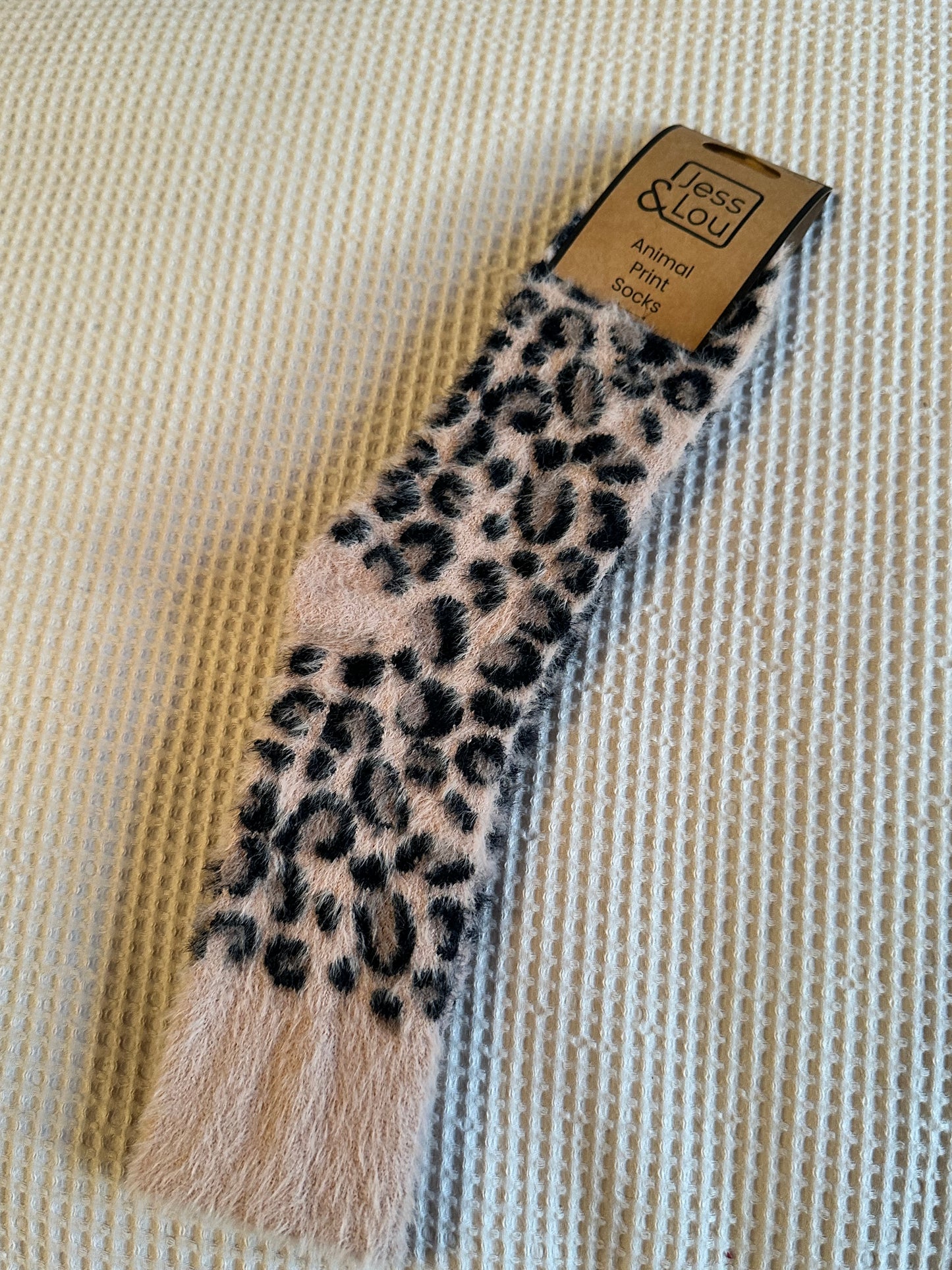 Pink Fluffy Leopard Print Ladies Accessories