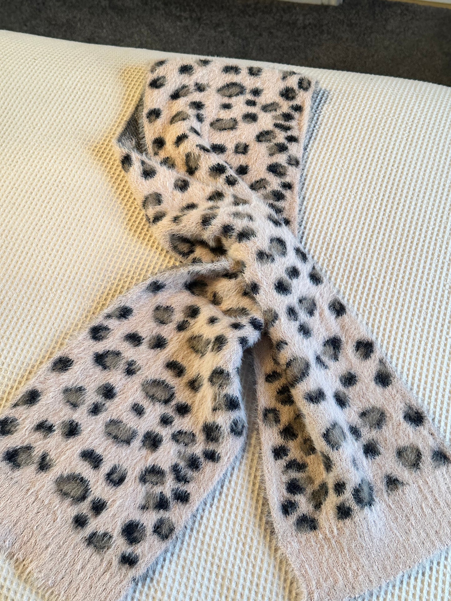Pink Fluffy Leopard Print Ladies Accessories
