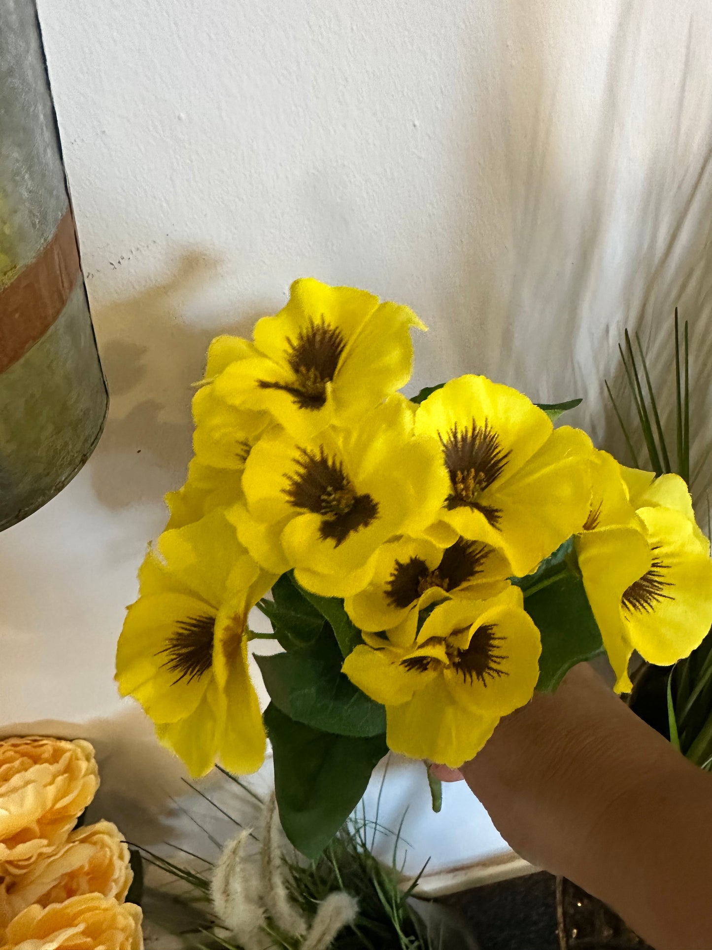 Faux Pansy Bunch | 8 Choices