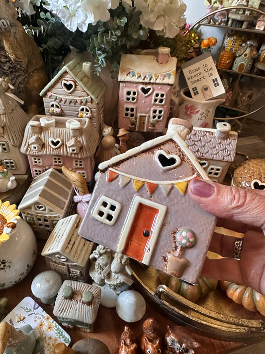 Grey Stonewear Cottage with Bunting