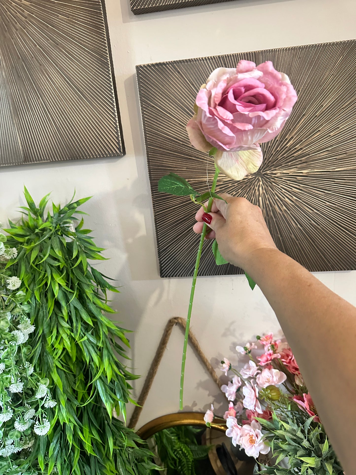 Ruffled Mabel Rose Choice of two Colours