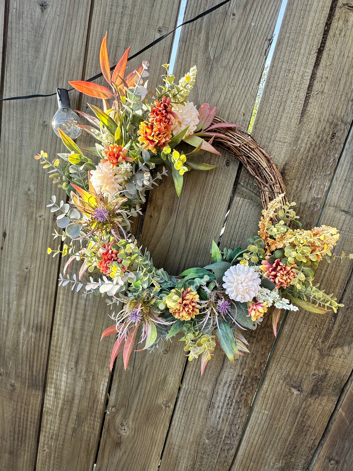 Grapevine Thistle Wreath