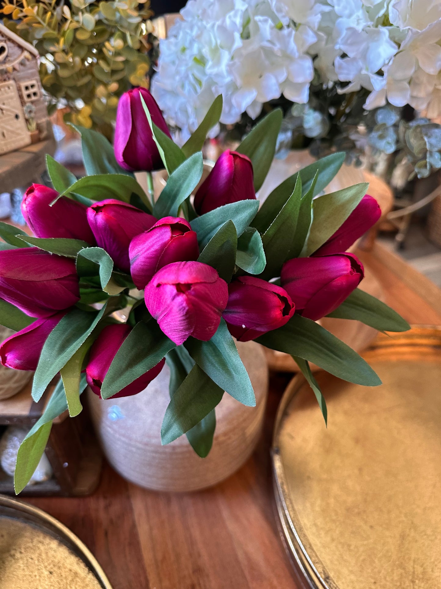 Faux Silk Tulip Bunch | Choice of Colours