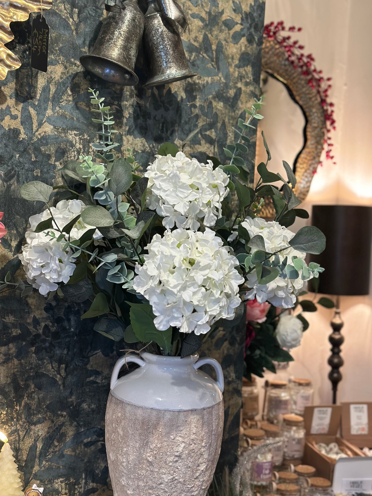 Hydrangea & Eucalyptus Arrangement