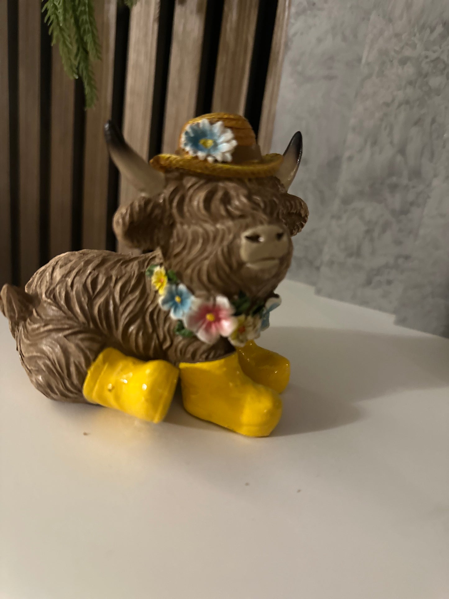 Highland Cows with Yellow Wellies | Choice of Two