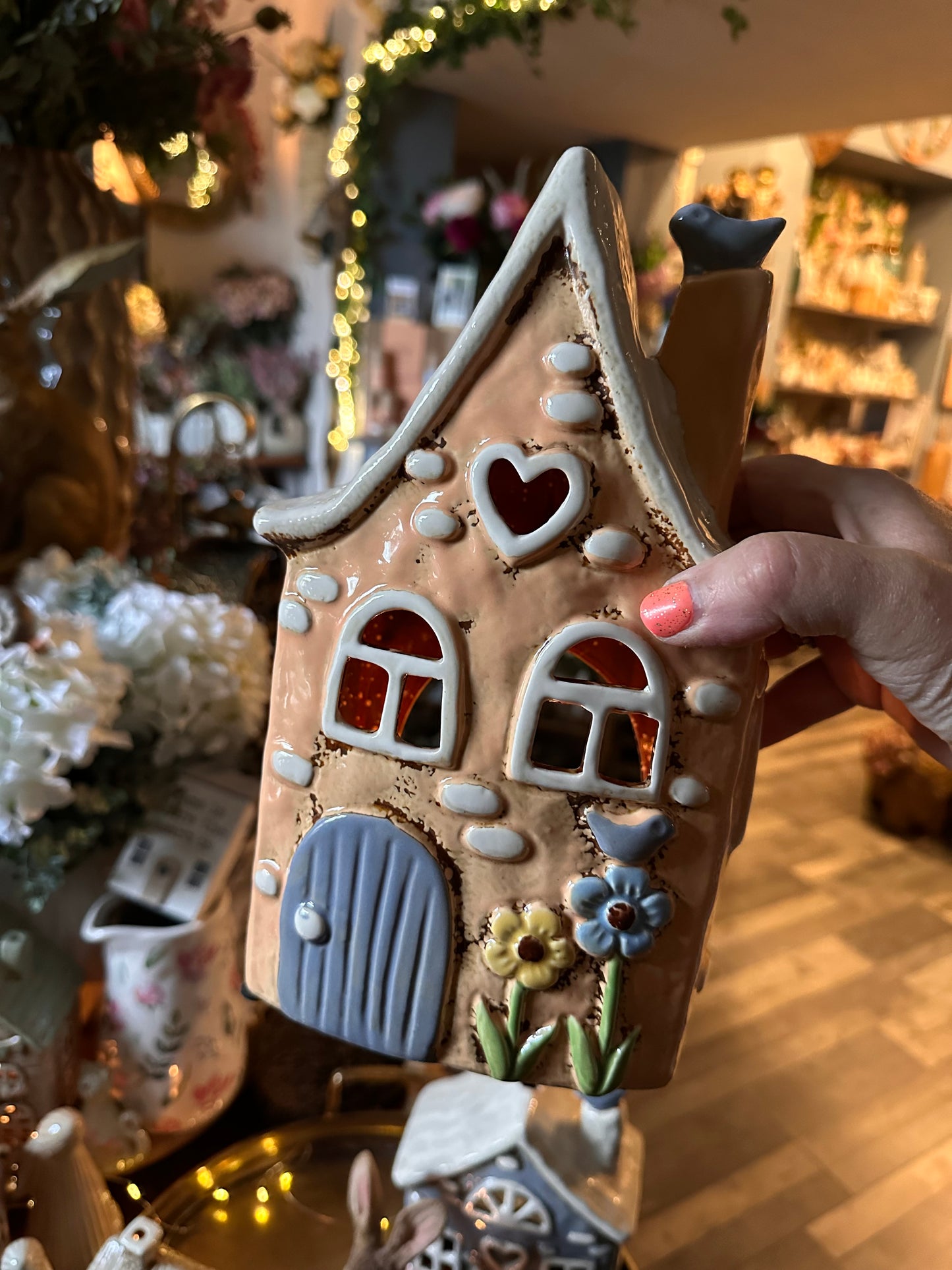 Garden Birds Ochre Stonewear House