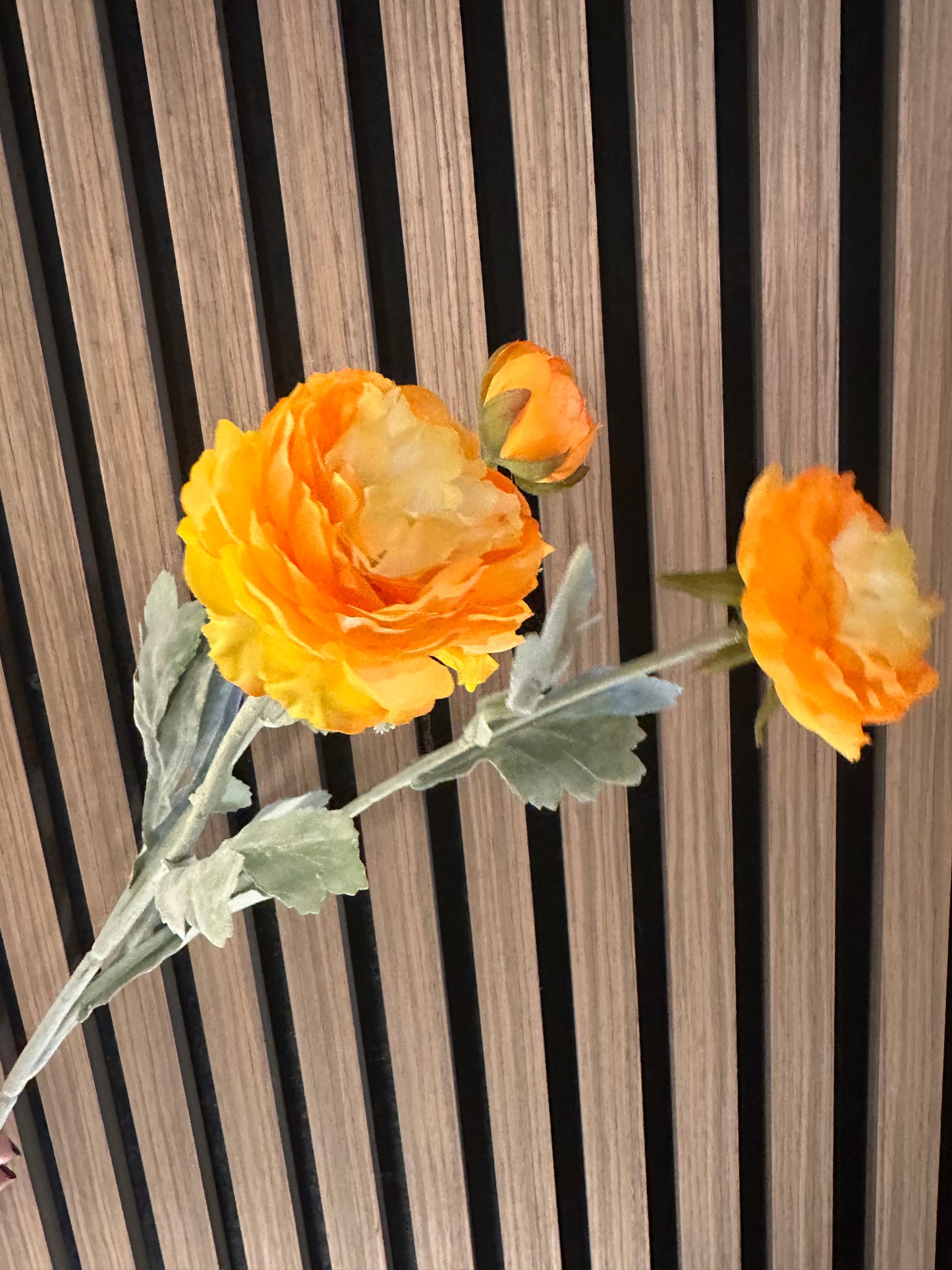 Faux Ranunculus Spray | Choice of Four Colours