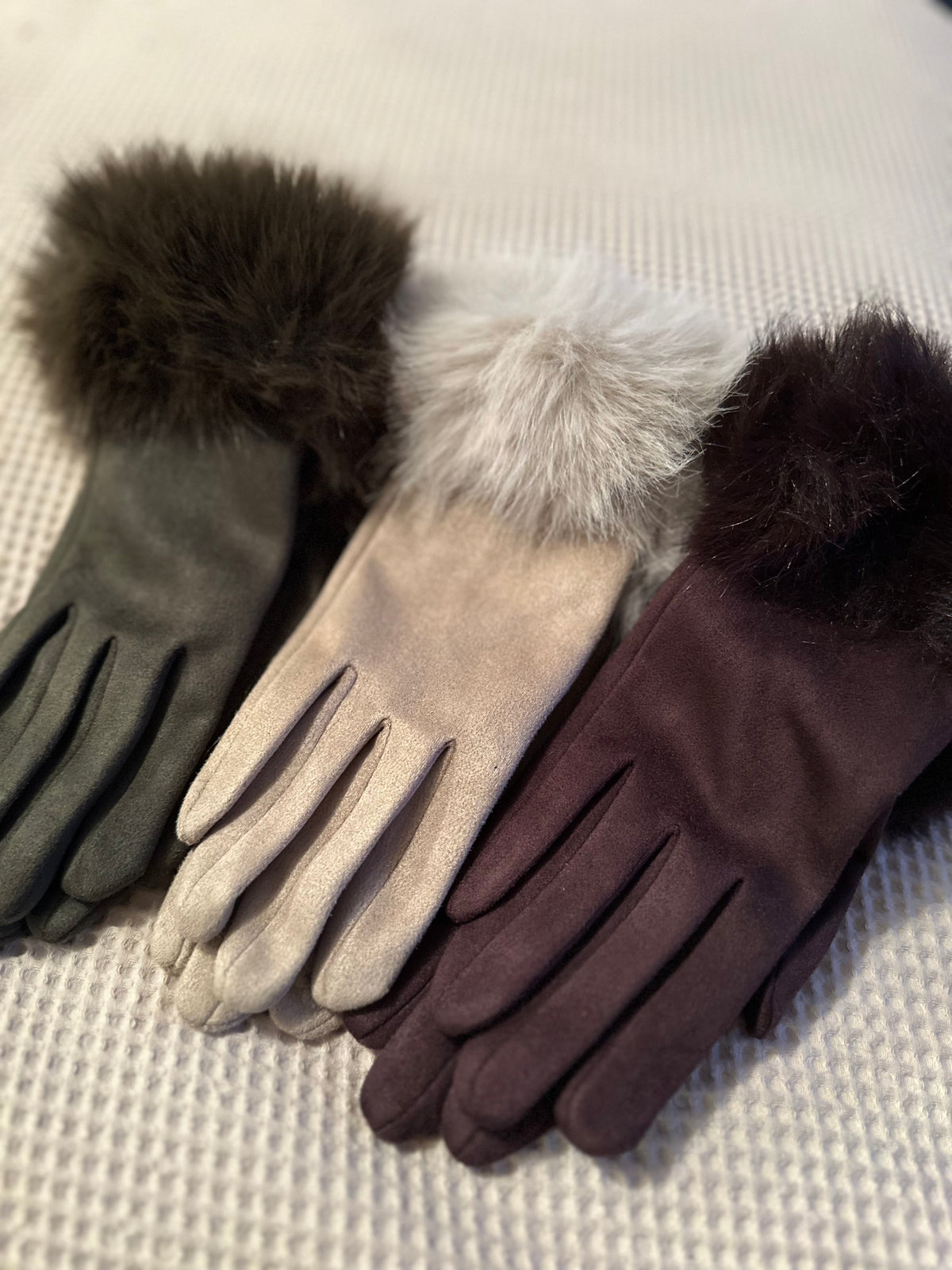 Faux Fur Gloves
