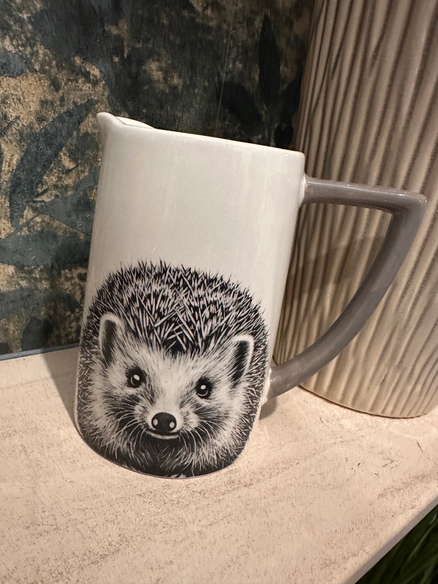 Hedgehog Design Jug | Flowers or Food Safe