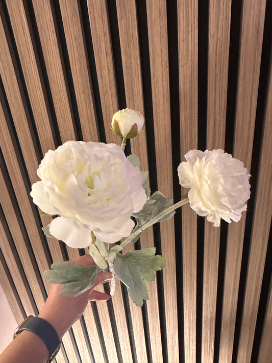 Faux Ranunculus Spray | Choice of Four Colours