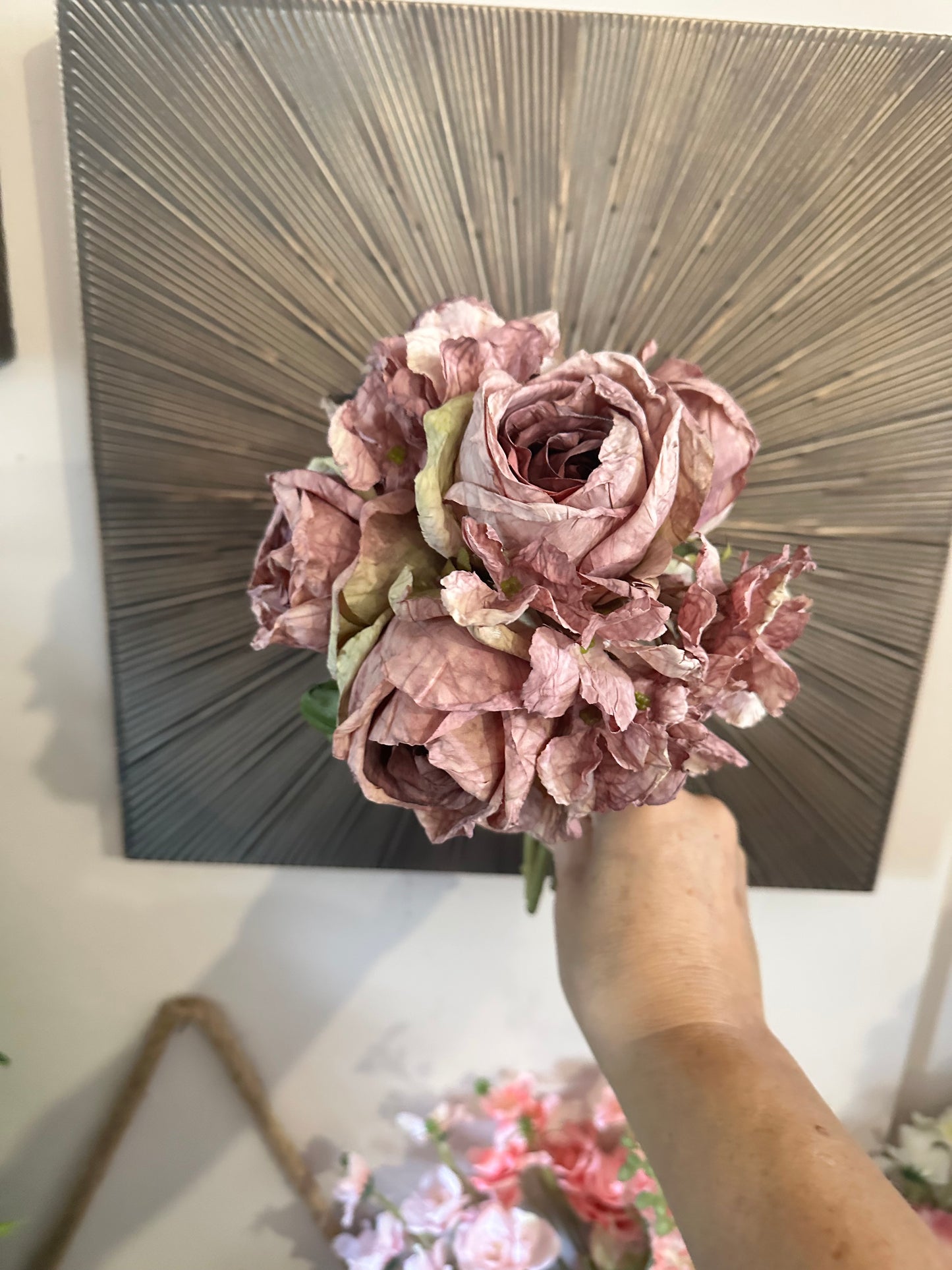 Dried Touch Rose Handtie