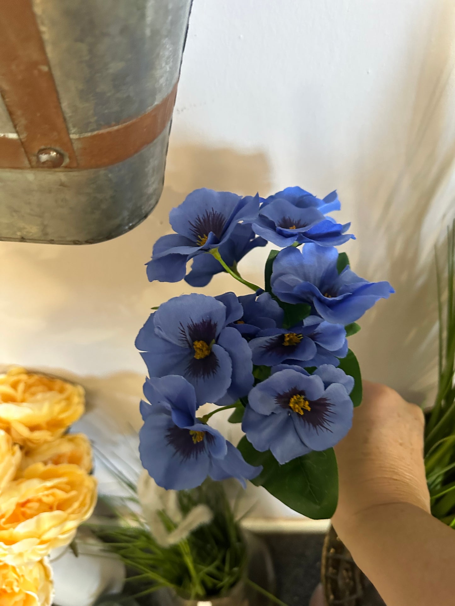 Faux Pansy Bunch | 8 Choices