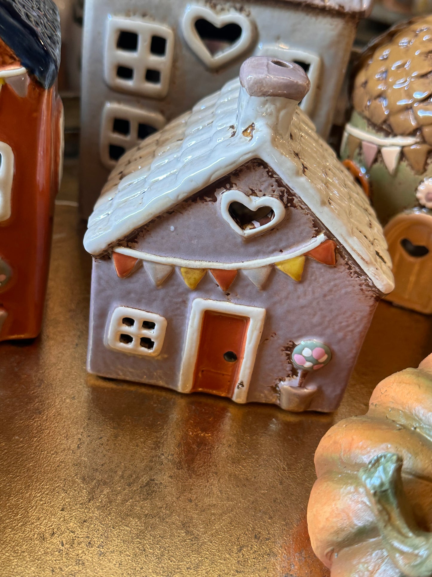 Grey Stonewear Cottage with Bunting