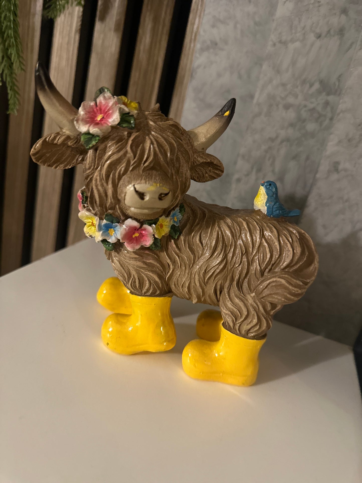 Highland Cows with Yellow Wellies | Choice of Two