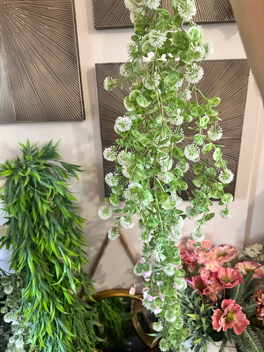 Trailing Globe Ball Faux Flower