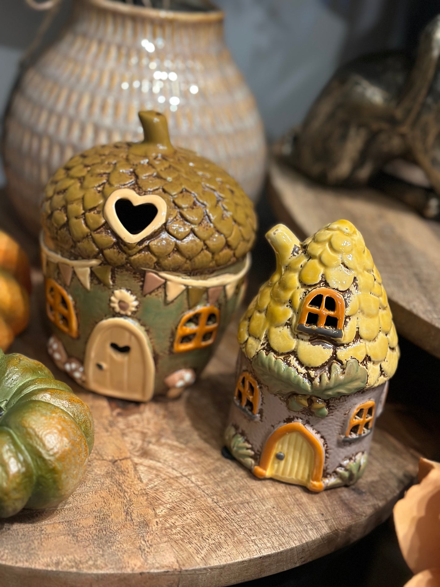 Stoneware Acorn Houses