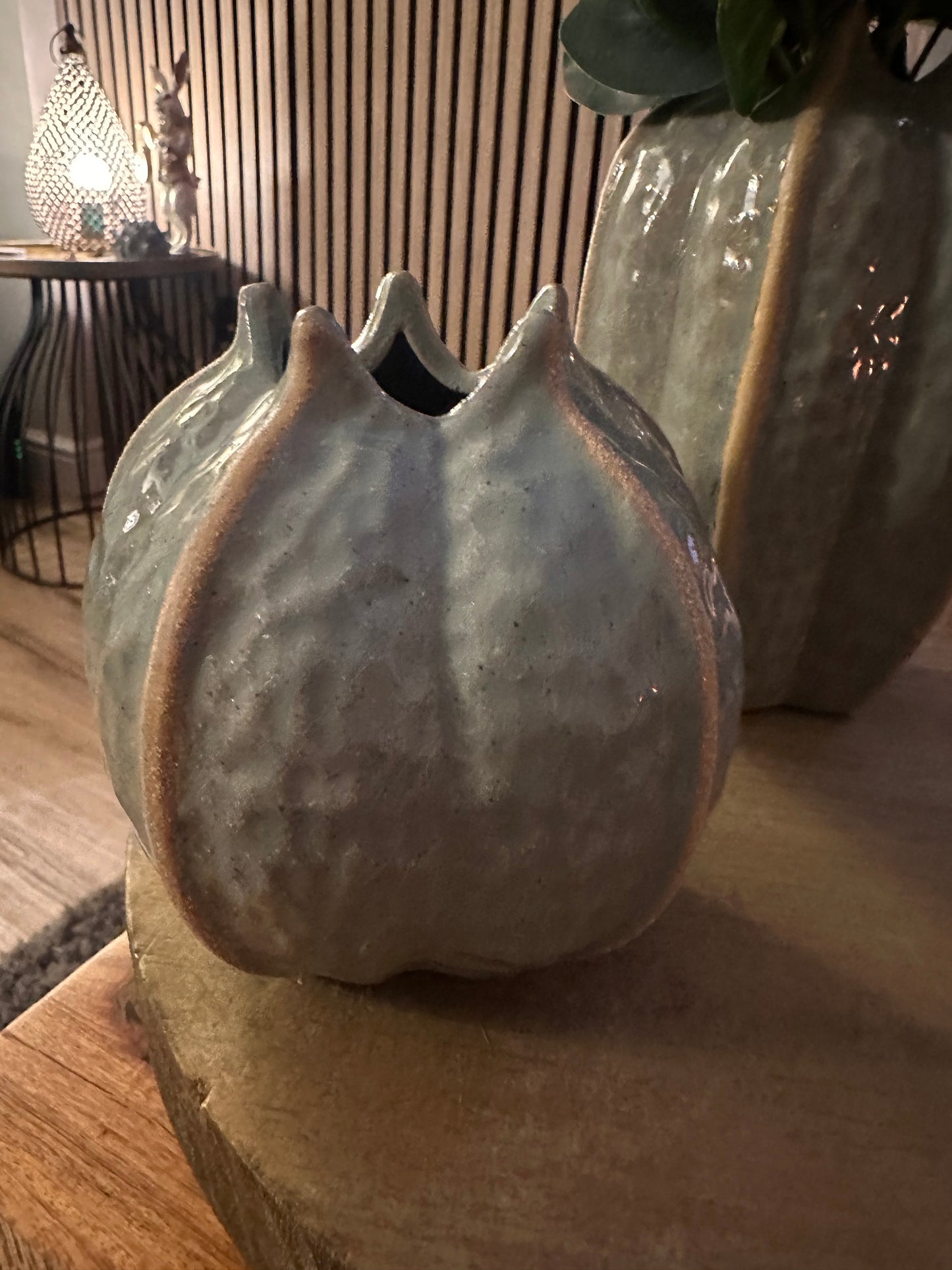 Stonewear Blue Pod Vase | Choice of Two Sizes