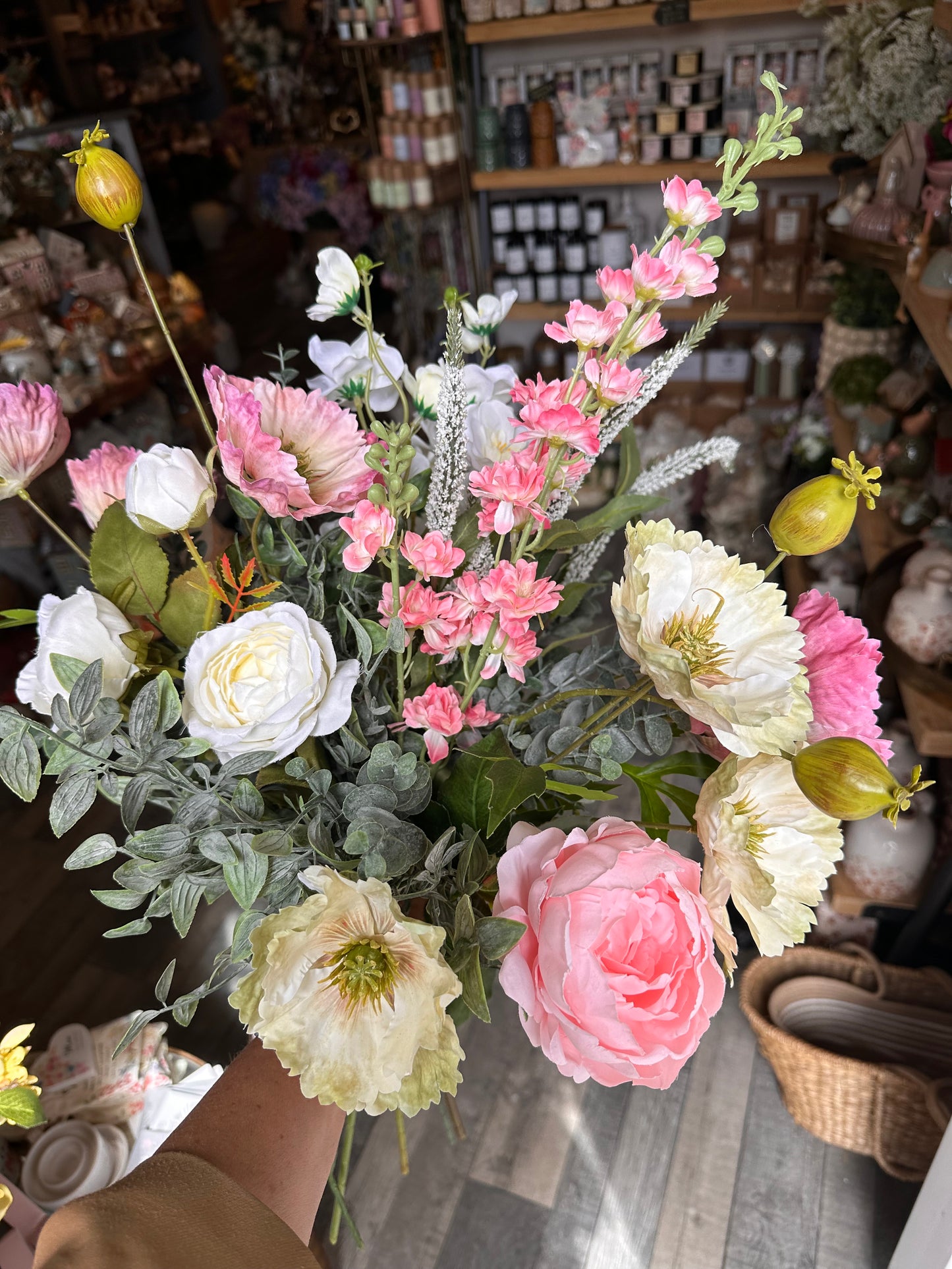 Faux Flower Arrangement Poppy