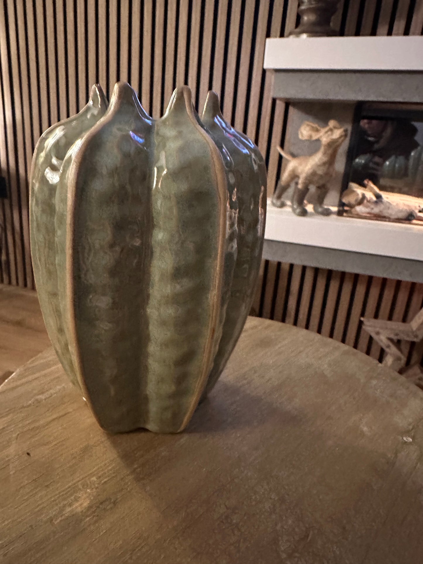 Stonewear Green Pod Vase | Choice of Two Sizes