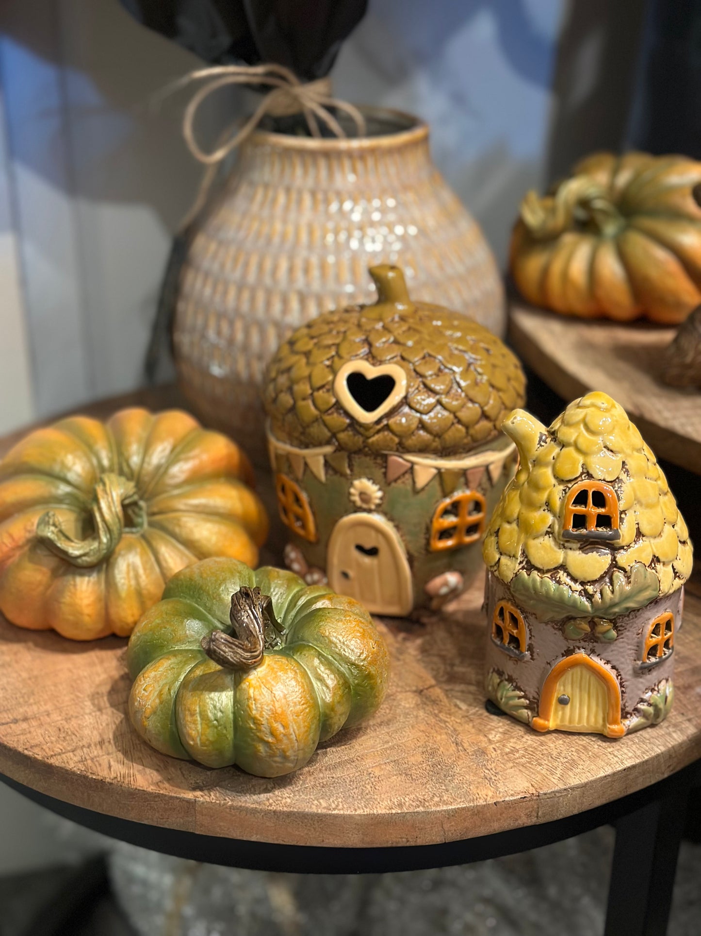 Stoneware Acorn Houses