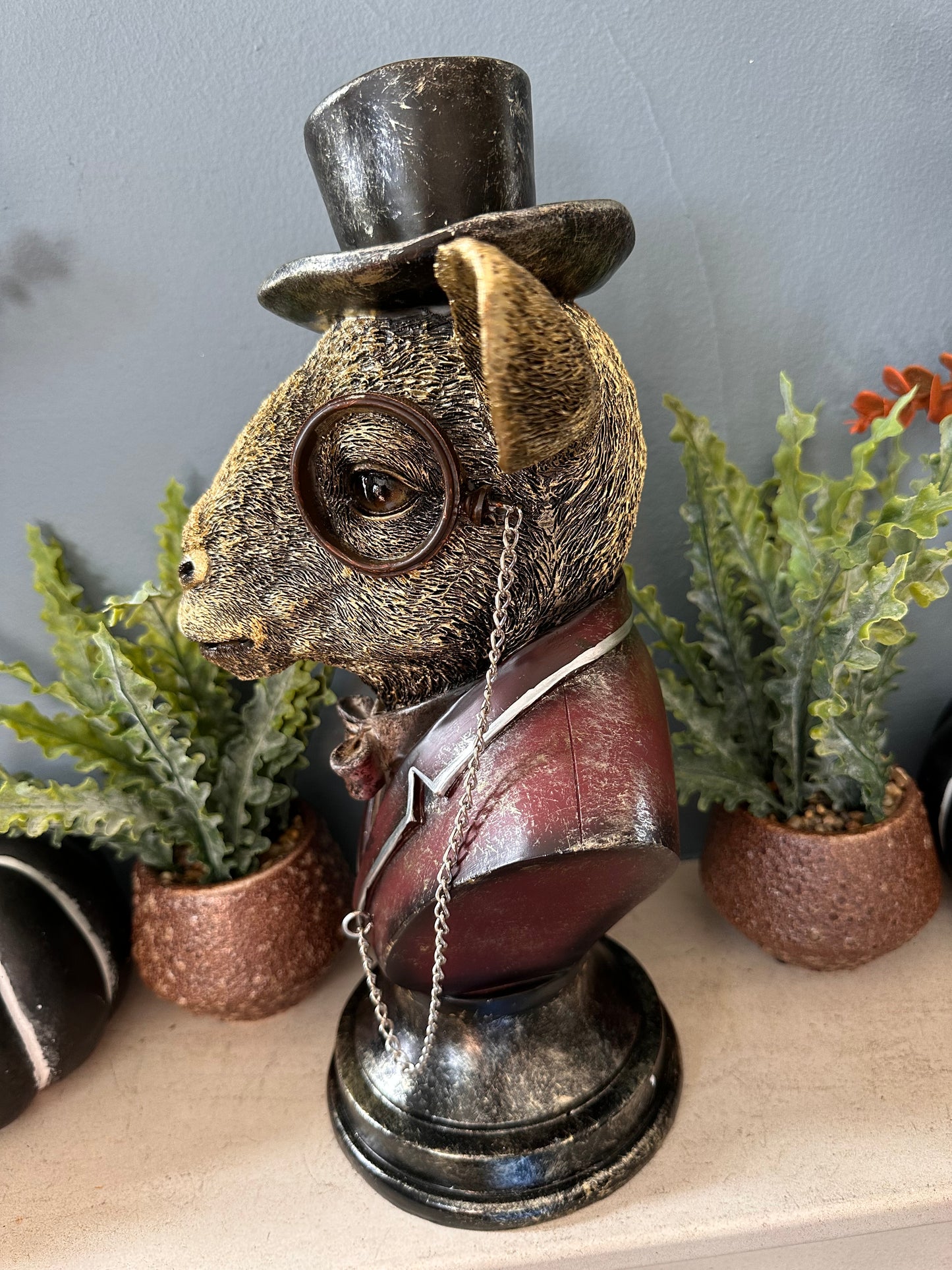 Spectacle Goat Decorative Bust